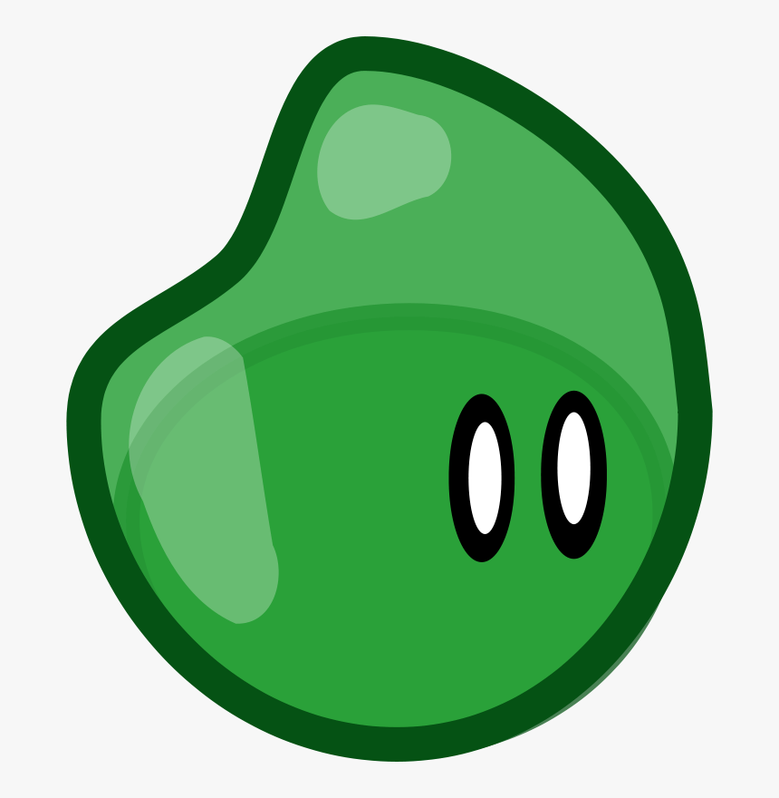 Shape, Creature, Jello, Eyes, Green, HD Png Download