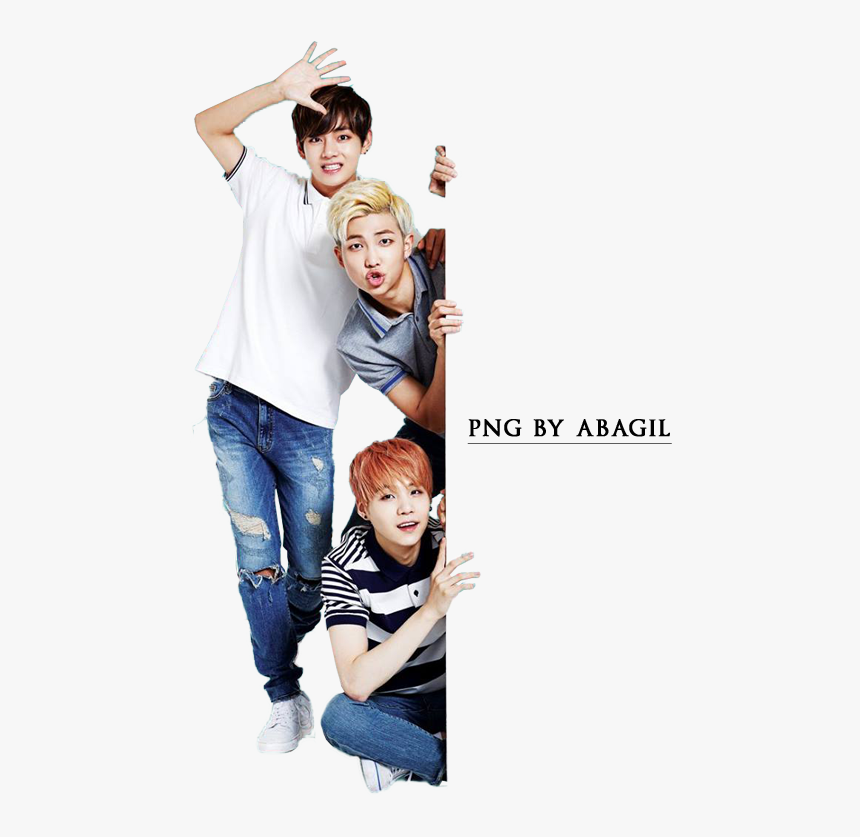 Bts V Rap Monster And Suga Render Png By Abagil - Transparent Bts Png, Png Download