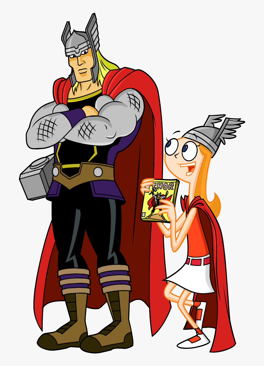 Thor Phineas And Ferb Mission Marvel Clipart - Phineas Y Ferb Mission Marvel, HD Png Download
