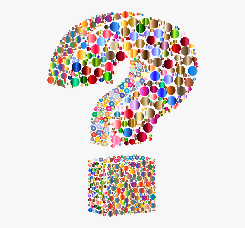 Ponto De Interrogação Colorido Png - Transparent Background Question Mark, Png Download