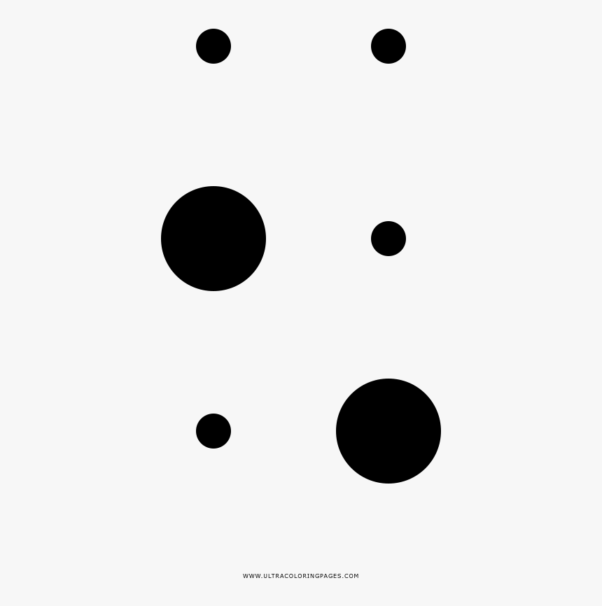 Dibujo De Signo De Interrogación Braille Para Colorear - Circle, HD Png Download