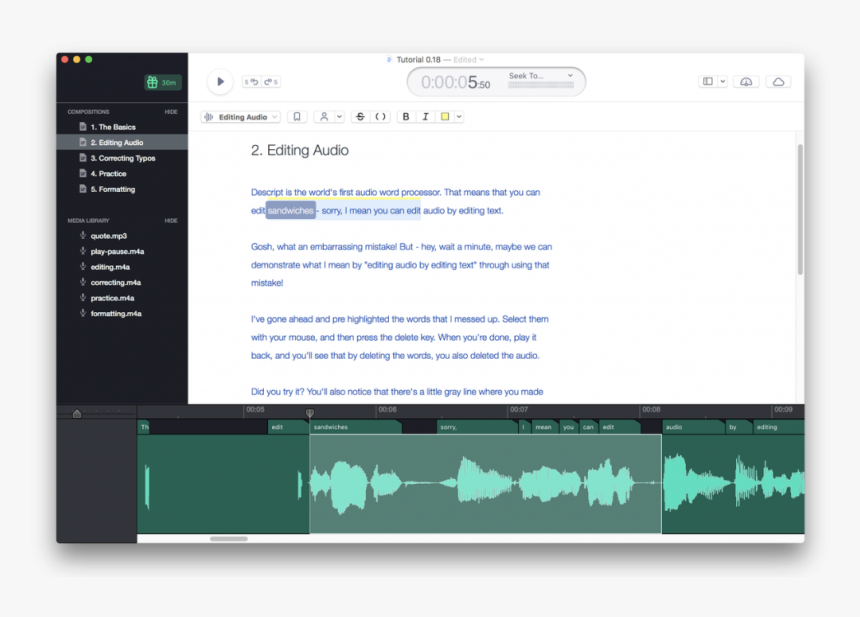 Descript Best Productivity Apps - Script Audio Text, HD Png Download
