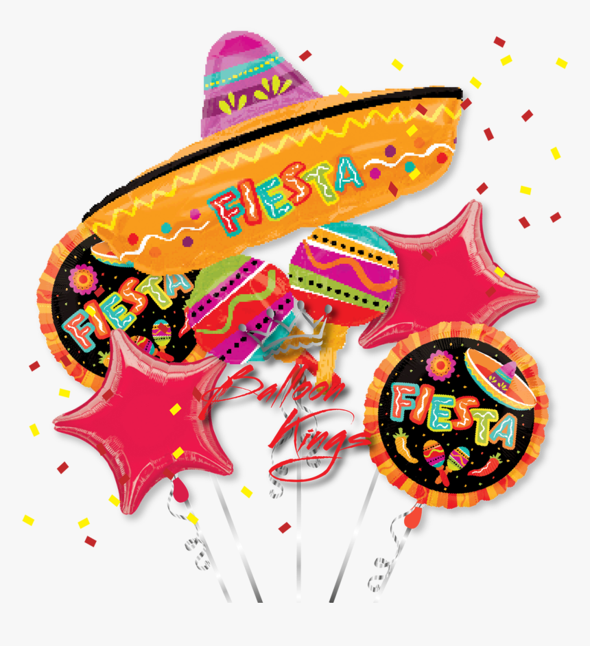 Fiesta Sombrero Fun Bouquet - Walmart Fiesta Balloons, HD Png Download