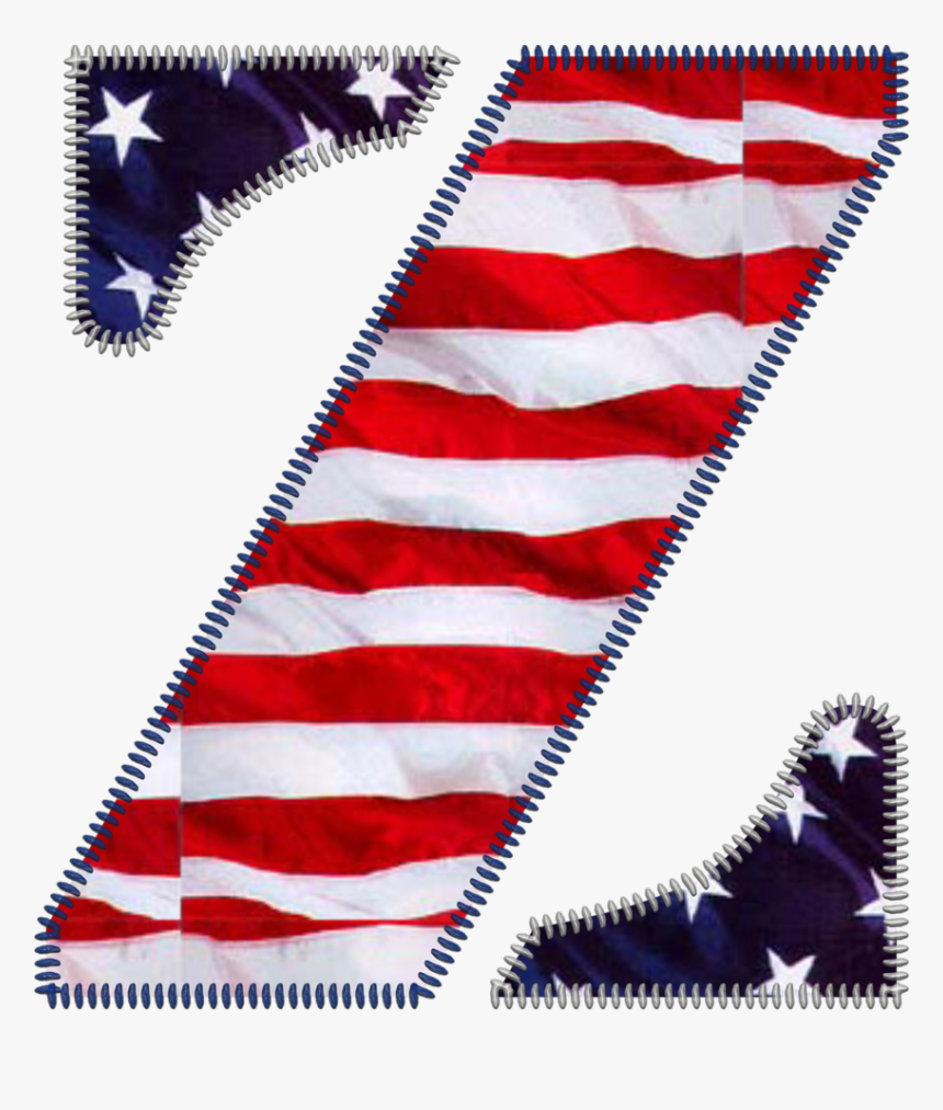Abecedario Con Bandera De Tela Usa - Flag, HD Png Download