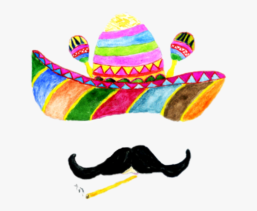 #mexicano #sombrero - Watercolor Sombrero Clipart, HD Png Download
