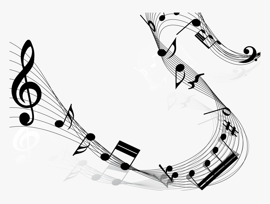 Clip Art Fundo Msica - Music Notes, HD Png Download