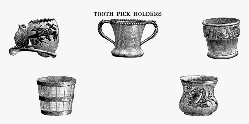 These Are Some Pretty Vintage Toothpick Holder Digital - Sketch, HD Png Download