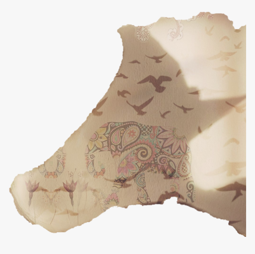 #collage #pergamino #museo #elefant - Lampshade, HD Png Download