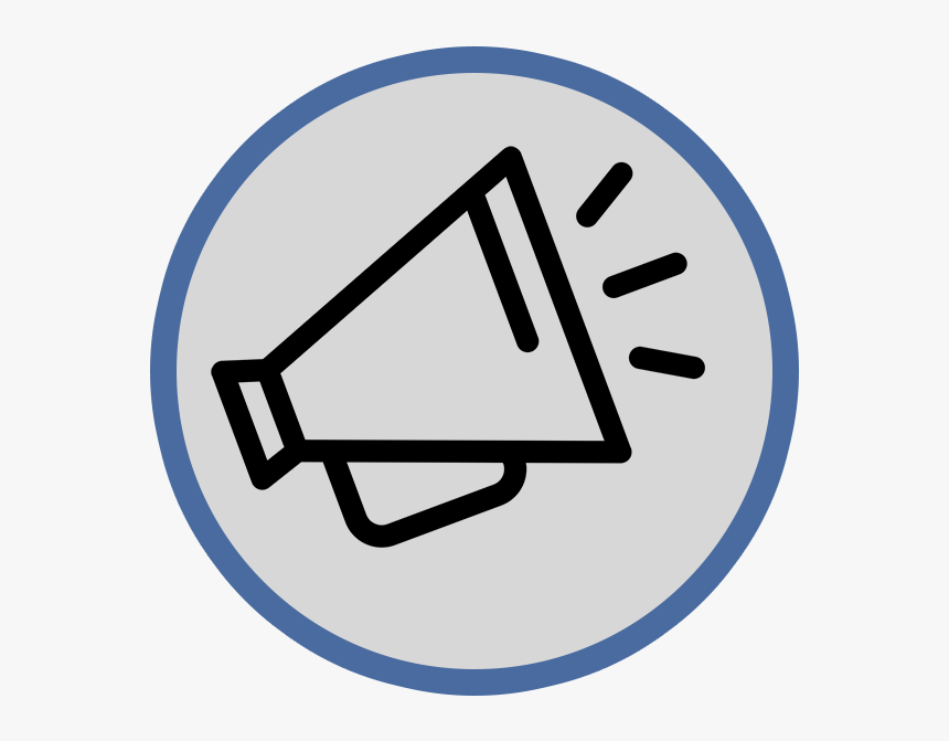 Megaphone Icon White And Transparent, HD Png Download