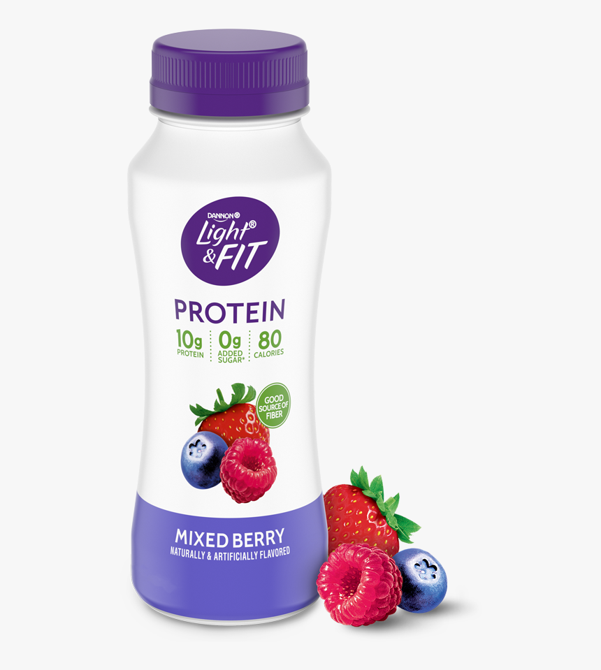 Mixed Berry Protein Smoothie - Light And Fit Mixed Berry, HD Png Download