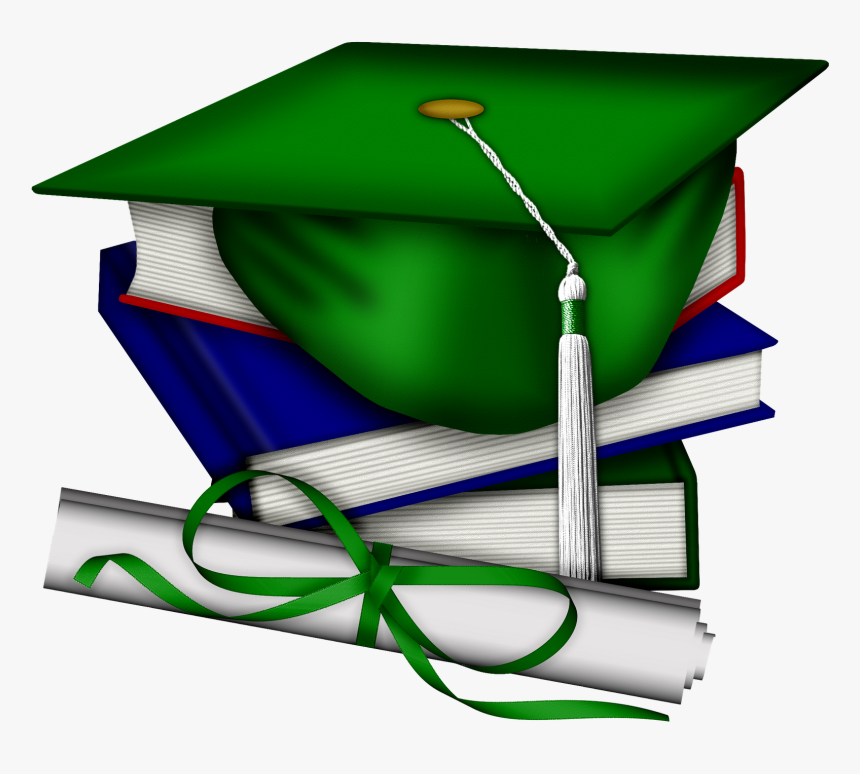 Graduation Clipart Backdrop - Blue And White Graduation Cap, HD Png Download