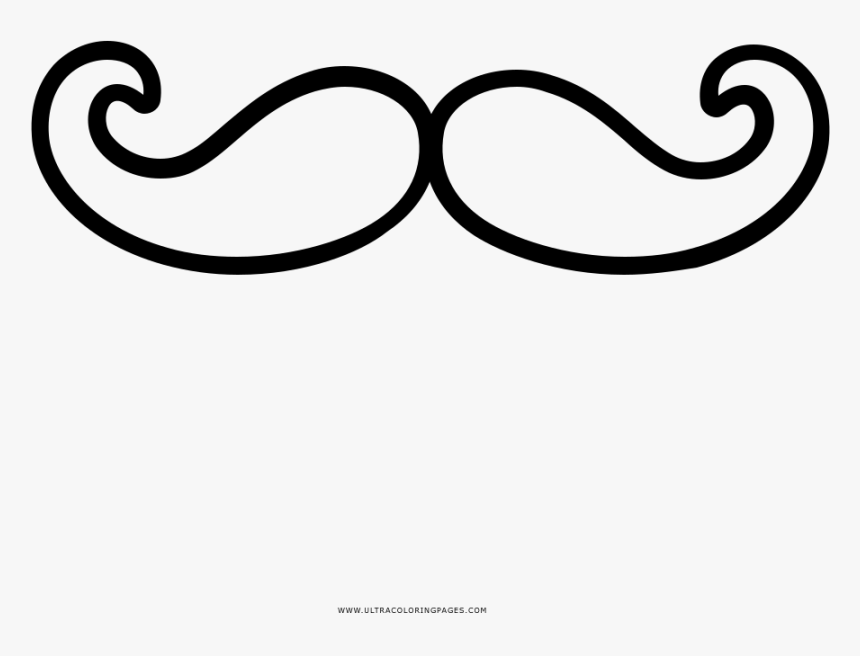 Moustache Coloring Page Para Colorear De Bigote Hd Png Download