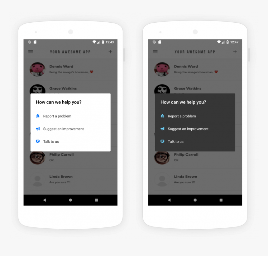 Instabug Android Sdk Customize Colors - Iphone, HD Png Download