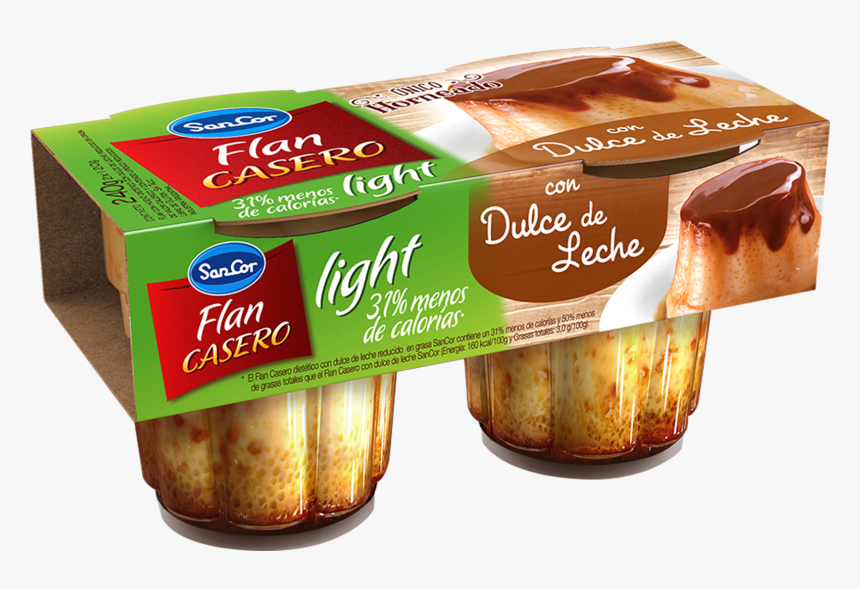 Flan Con Dulce De Leche Sancor, HD Png Download