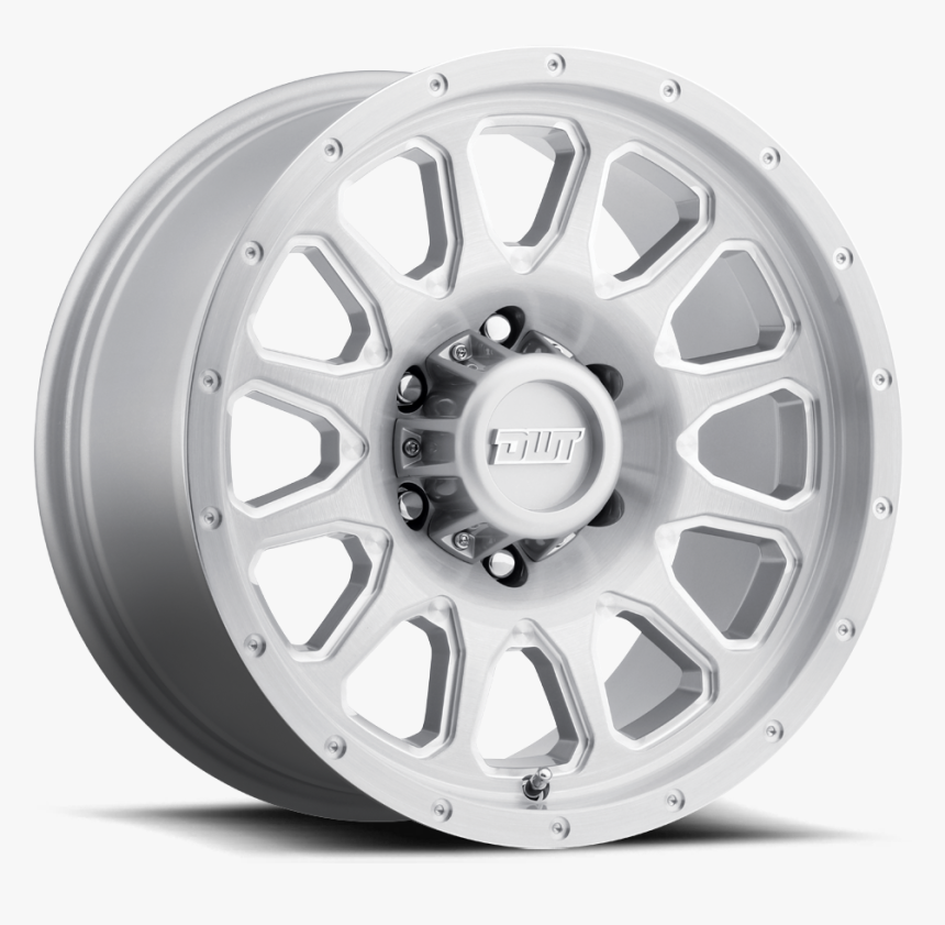 Dwt Elarco 6lug Silver Brushed Milling Bevels Wheel - Allu Corvette Rally Wheels, HD Png Download