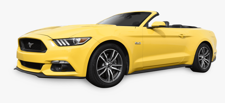 Yellow Mustang Convertible Png, Transparent Png
