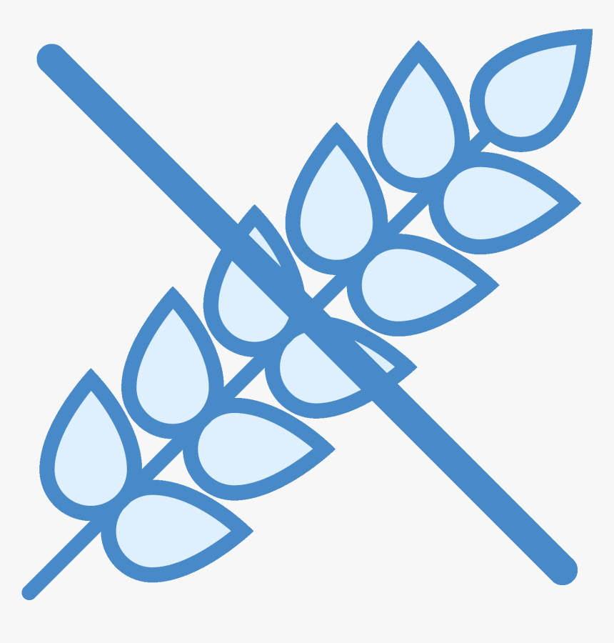 The Icon For No Gluten Uses A Stalk Of Wheat Laying - Wheat, HD Png Download