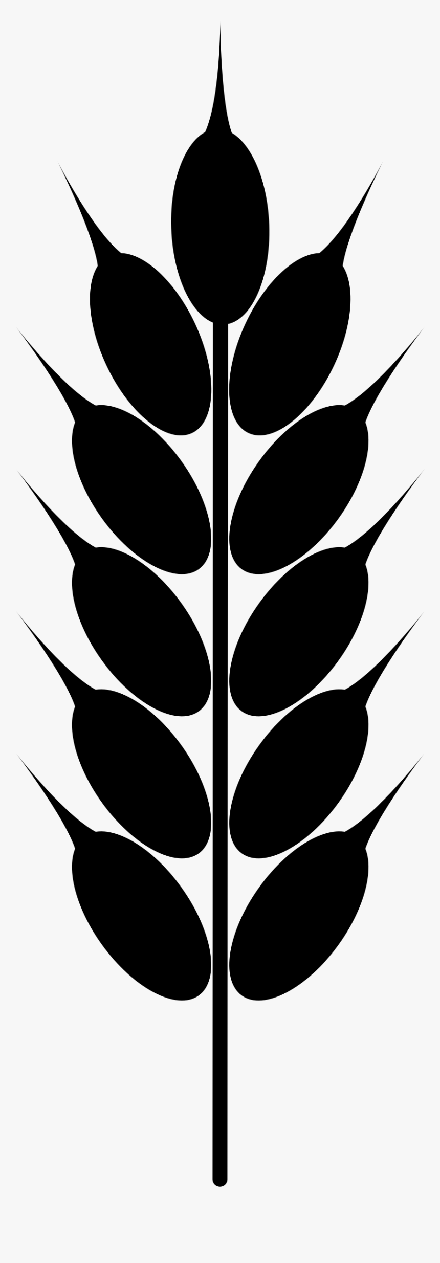 Clip Art Wheat - Wheat Png Black And White, Transparent Png