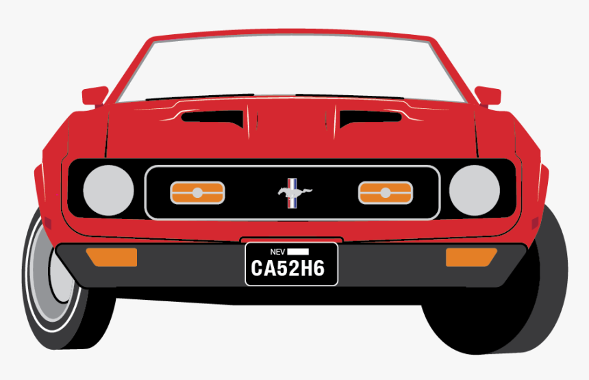 1971 Ford Mustang Mach - Race Car, HD Png Download