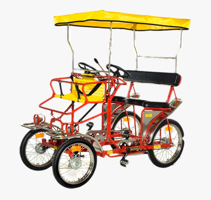 Red Sirenetta - 4 Seat Buggy Bike, HD Png Download