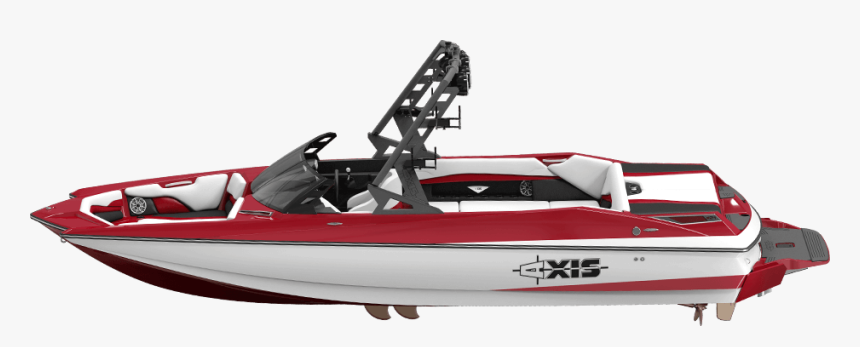 White And Red Axis Boat, HD Png Download