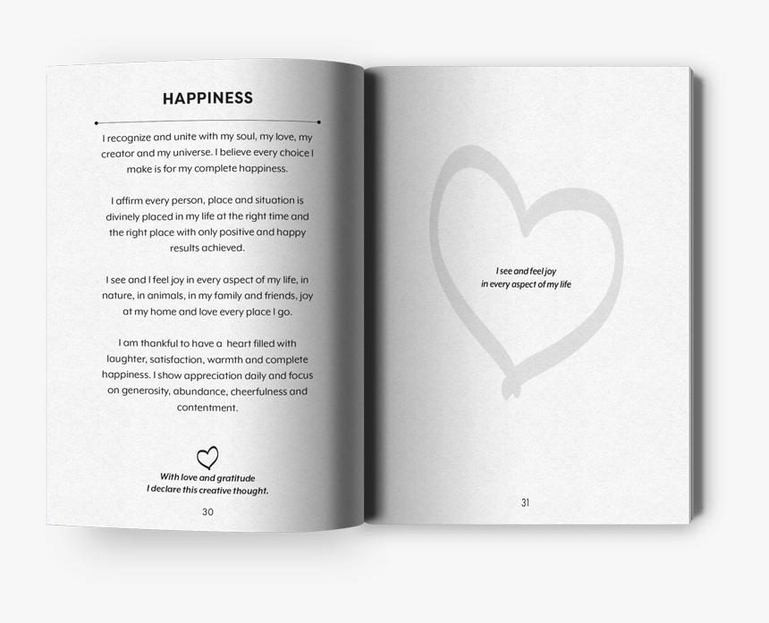 Creative Thought For Happiness - Heart, HD Png Download