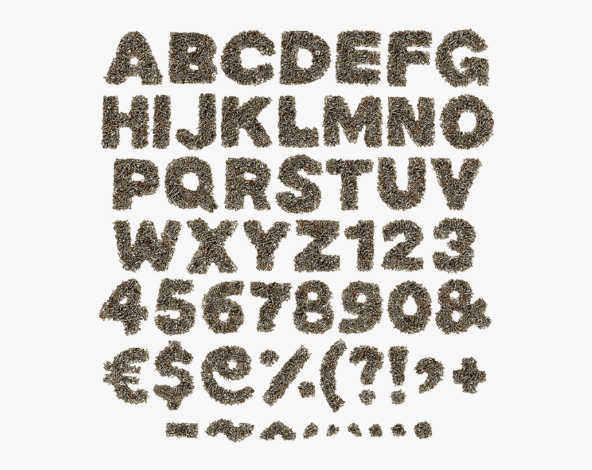 Nuts Bolts Font - Illustration, HD Png Download
