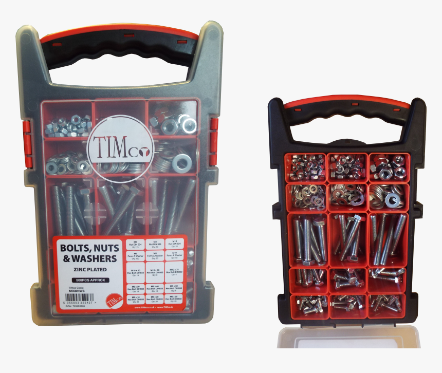 500 Mixed Bolts, Washers & Nuts, HD Png Download