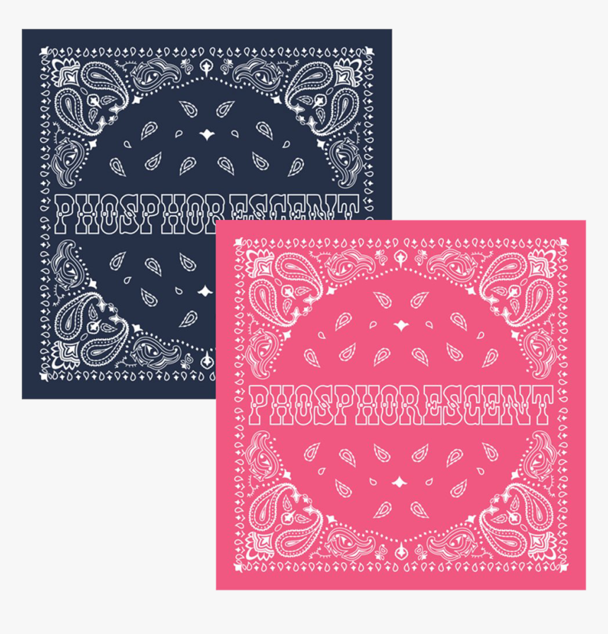 Phosphorescent - Bandana - Blue/pink - Circle, HD Png Download