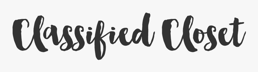 Classified Closet - Calligraphy, HD Png Download