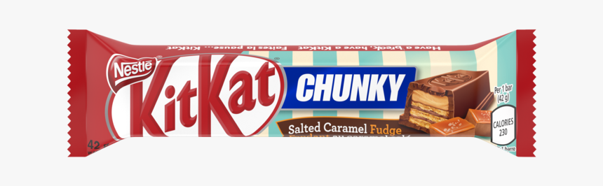 Alt Text Placeholder - Kit Kat Chunky Salted Caramel Fudge, HD Png Download