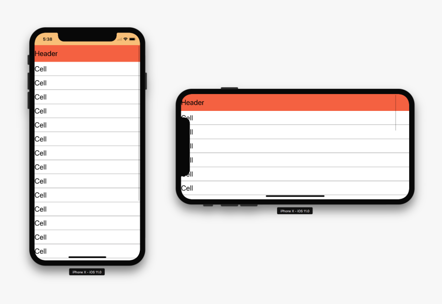 The Header And The Cells Are Transparent - Cell Background Transparent Ios, HD Png Download