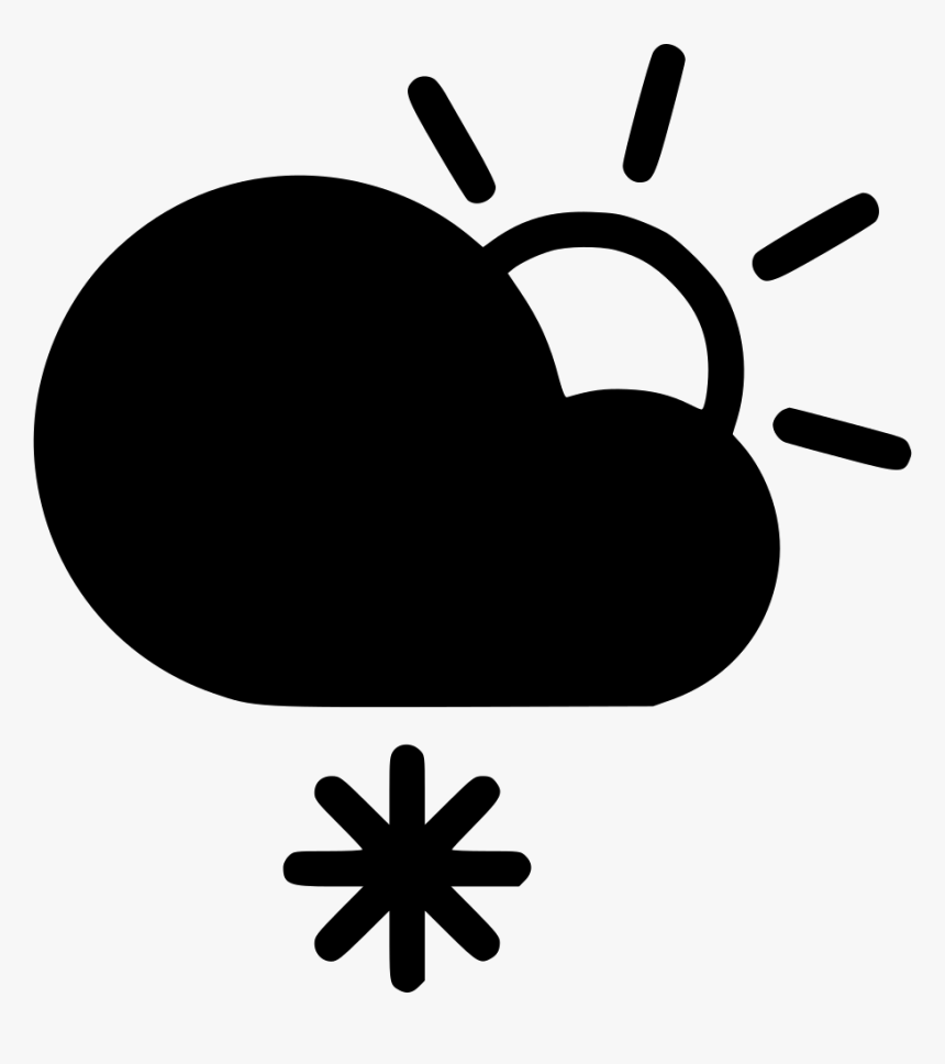 Day Frosty Cloud Snow Snowflake Sun - Sun And Wind Icon, HD Png Download
