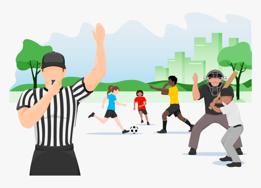 The Future Of Sports Officiating Illustration - Illustration, HD Png Download