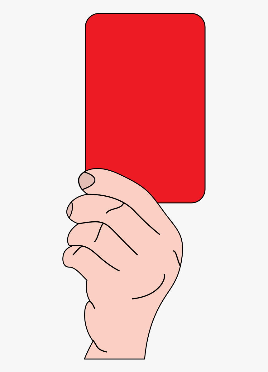 Referee With Red Card - Imagen Penalización, HD Png Download