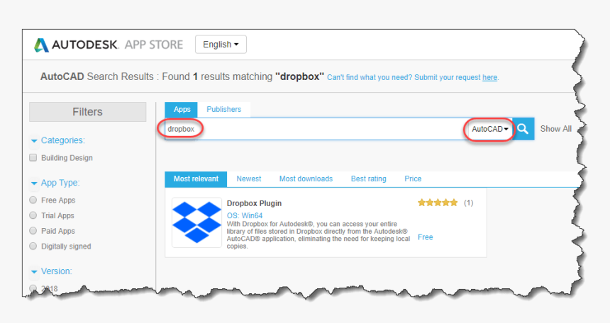 Dropbox And Autocad - Autodesk, HD Png Download