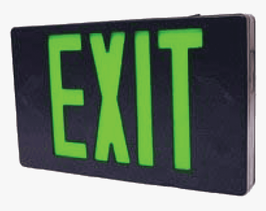 Led Universal Exit Signs - Label, HD Png Download