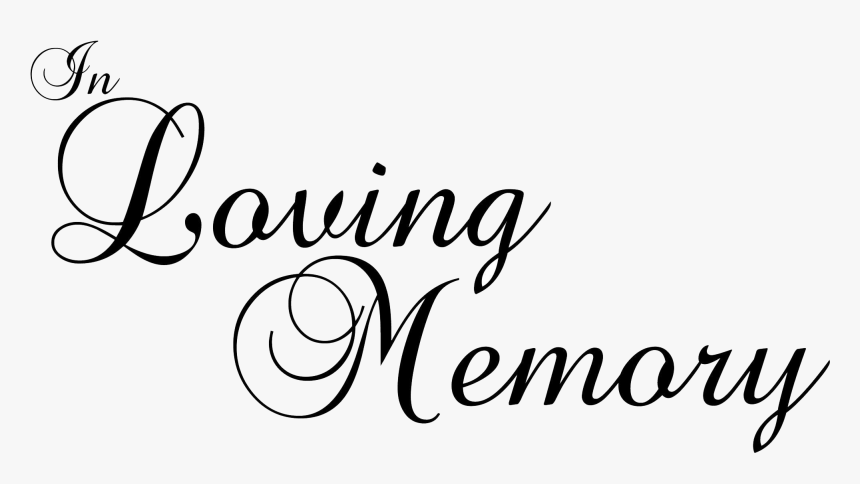 Loving Memory Png, Transparent Png