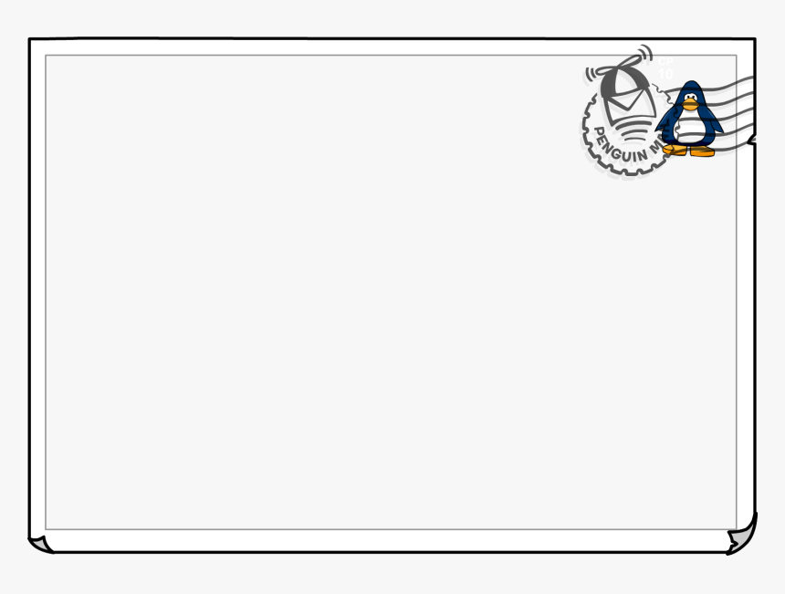 Post Card Png - Club Penguin, Transparent Png