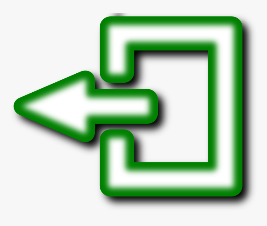 Angle,text,symbol - Exit Button Png Green, Transparent Png