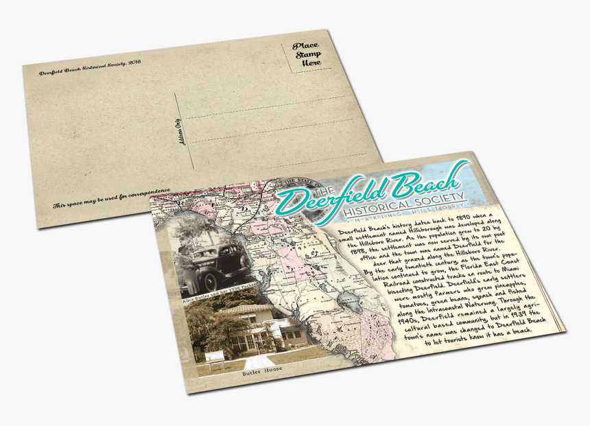 Deerfield Beach Historical Society - Newsprint, HD Png Download