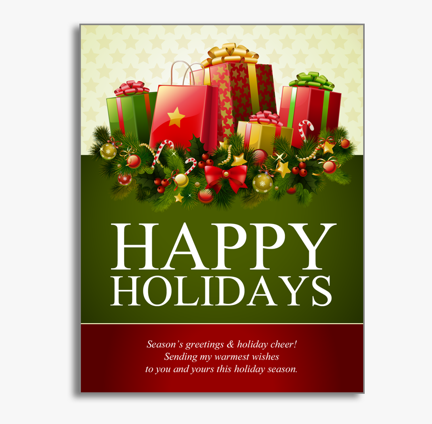 Create Holiday Postcards Online - Merry Christmas Gift Png, Transparent Png