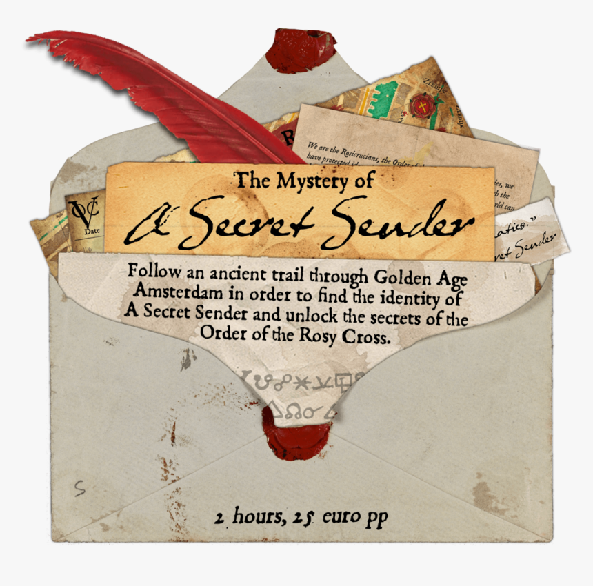 A Secret Sender Enveloe - Handwriting, HD Png Download