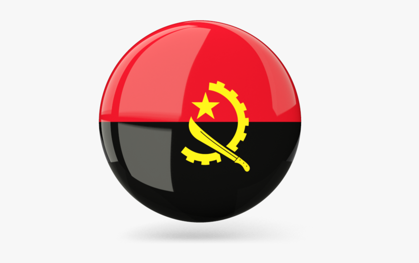 Angola Flag Circle Png, Transparent Png