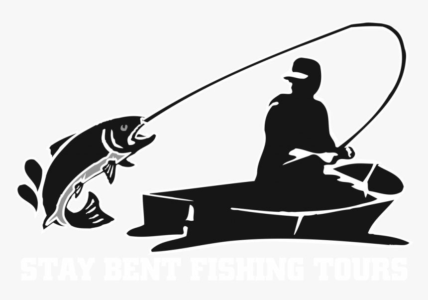 Logo White Outline - Fishing Outline, HD Png Download