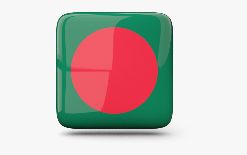 Glossy Square Icon - Bd Flag Logo Png, Transparent Png