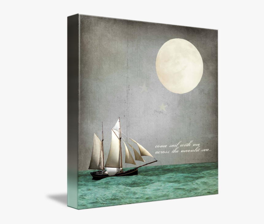 Mkc Photography Moonlight Canvas - Sail, HD Png Download