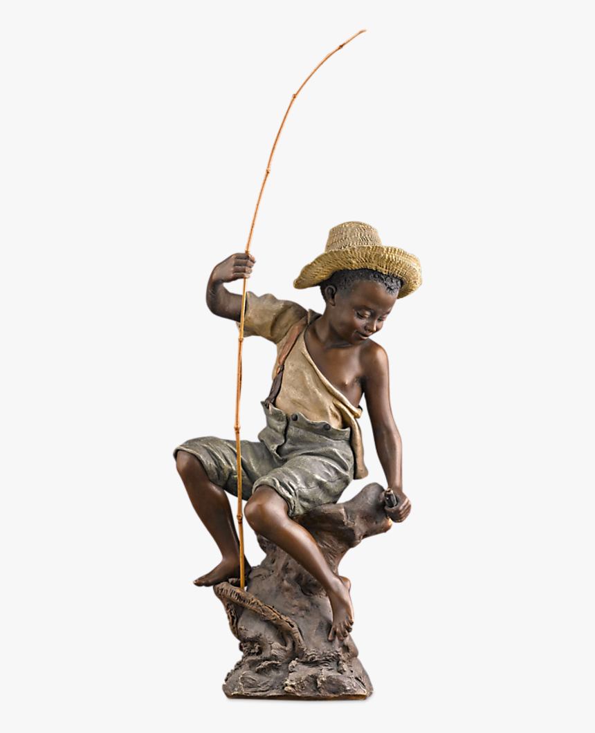 Goldscheider Boy Fishing Figurine - Goldscheider Boy Fisher, HD Png Download