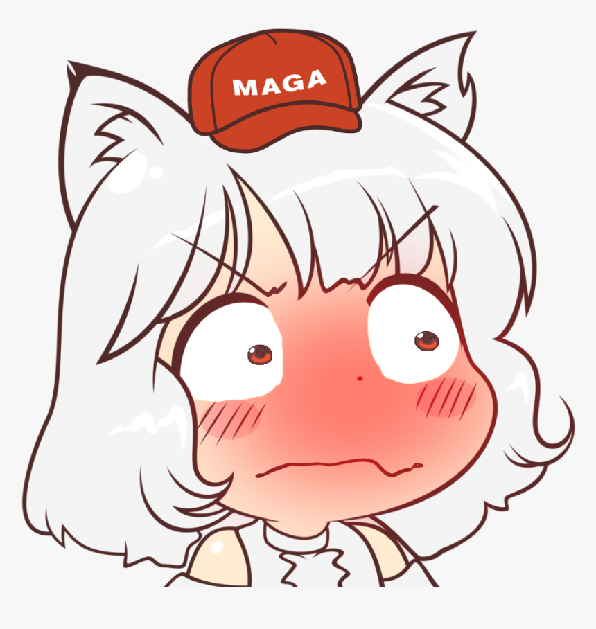 Maga Face Cartoon White Nose Facial Expression Head - Awoo Png, Transparent Png