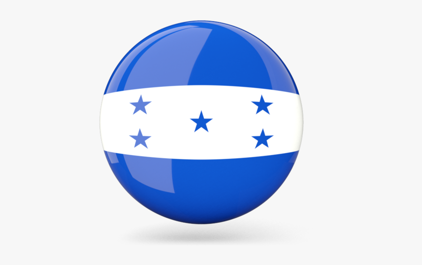 Glossy Round Icon - Honduras Flag, HD Png Download